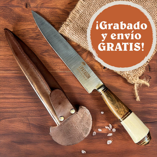 GAUCHO - Cuchillo Verijero Artesanal hoja 20 cm PATAGÓN