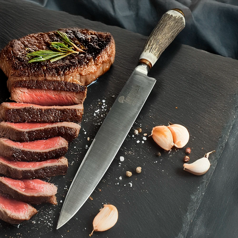 Cuchillo parrillero artesanal hoja 20 cm PATAGÓN - GAUCHO - Cuchillos Mundo Patagon