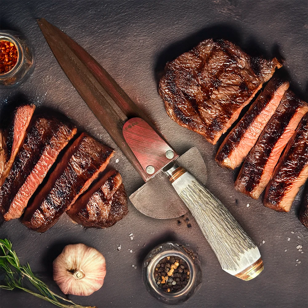 Cuchillo parrillero artesanal hoja 20 cm PATAGÓN - GAUCHO - Cuchillos Mundo Patagon