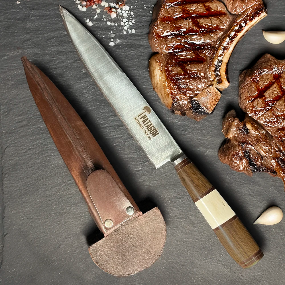 GAUCHO - Cuchillo parrillero artesanal hoja 20 cm PATAGÓN - Cuchillos Mundo Patagon