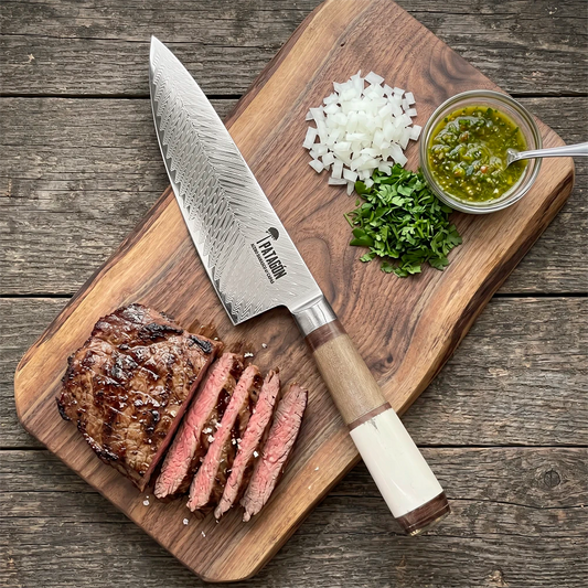 Cuchillo Chef Acero Damasco 67 capas hoja 20 cm - CLAVEL (8027364130918)