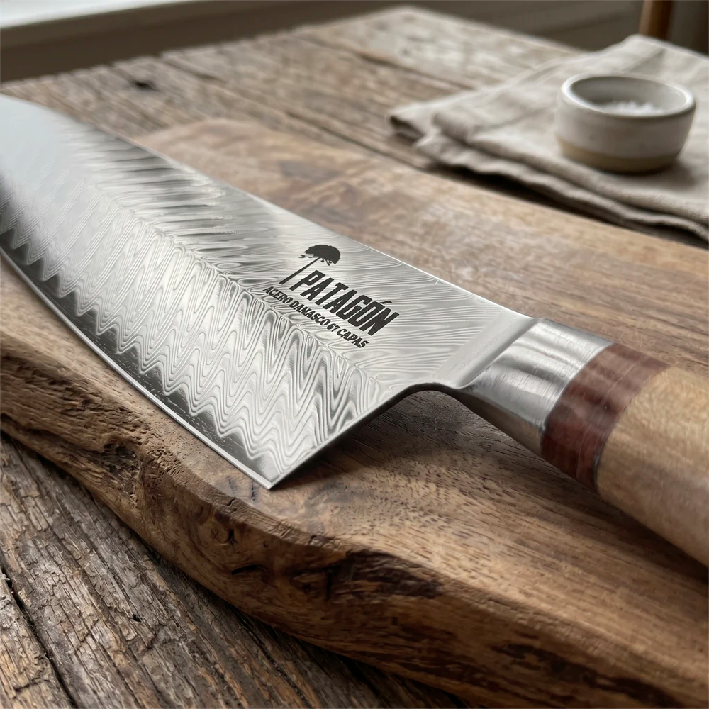 Cuchillo Chef Acero Damasco 67 capas hoja 20 cm - CLAVEL (8027364130918)