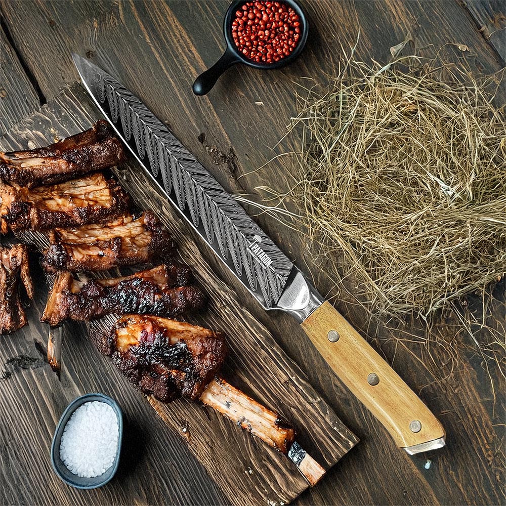 ÑANDÚ - Cuchillo Parrillero Artesanal hoja 20 cm PATAGÓN