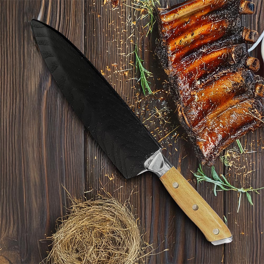 ÑANDÚ - Cuchillo Parrillero Artesanal hoja 20 cm PATAGÓN