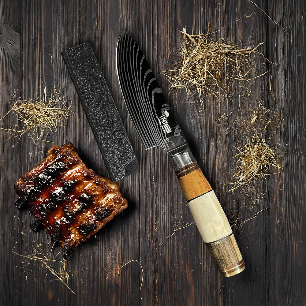 OLAS - Cuchillo Choricero Acero Alemán Artesanal hoja 13 cm PATAGÓN