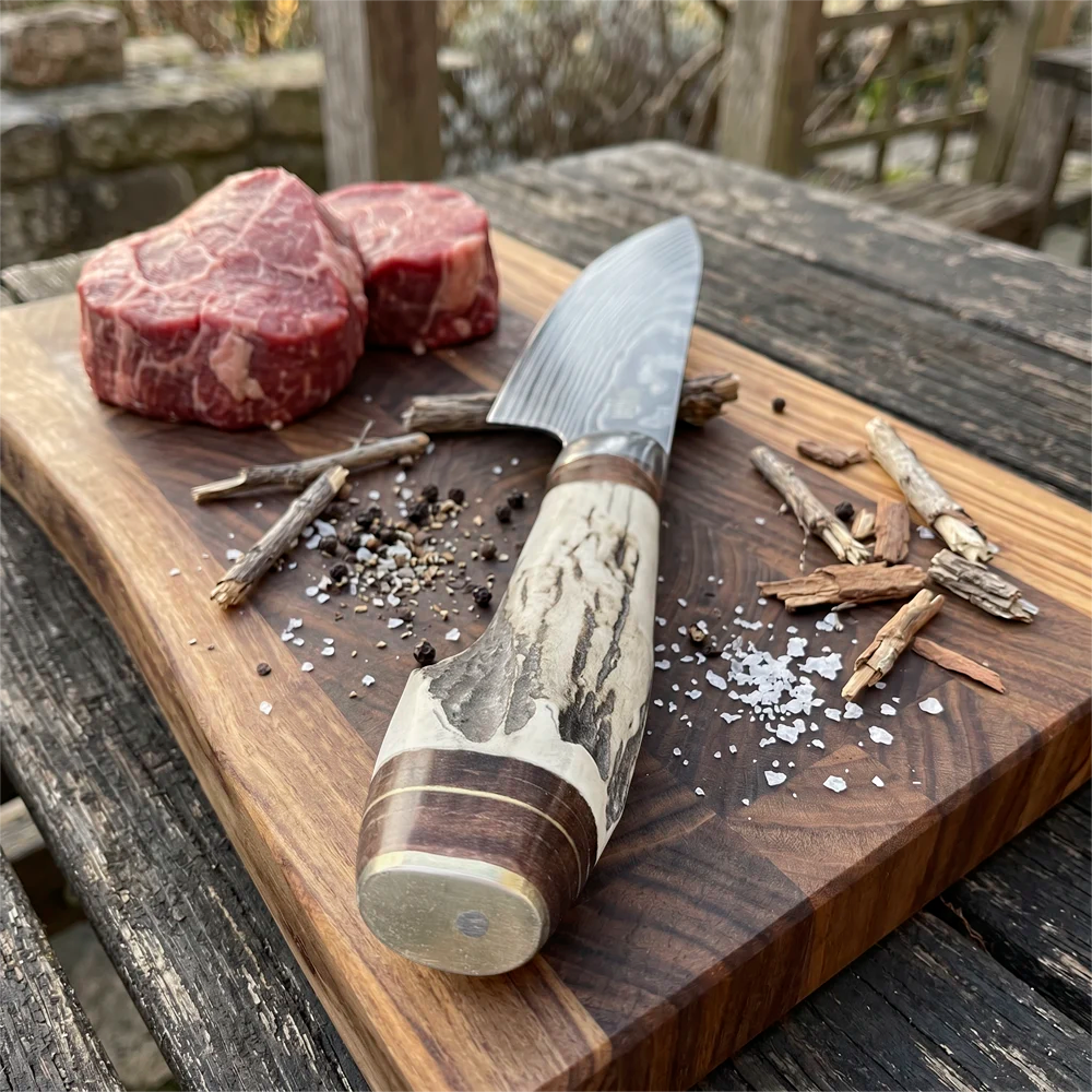 Cuchillo Asador Artesanal hoja 20 cm PATAGÓN - PATAGÓNICO OLAS