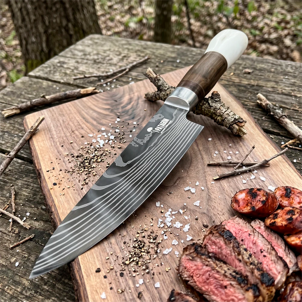 Cuchillo Asador Artesanal hoja 16 cm PATAGÓN - OLAS PATAGÓNICAS