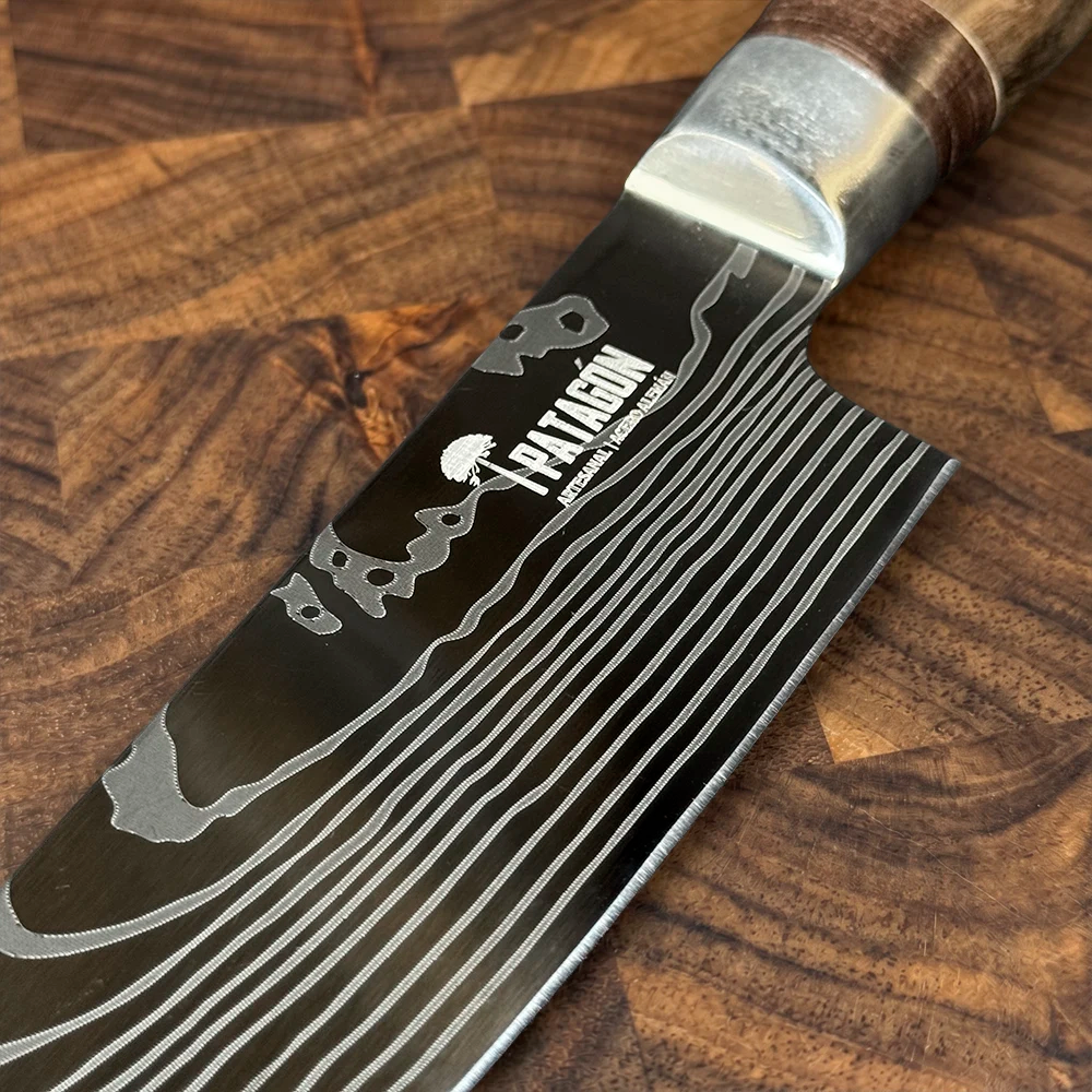 Cuchillo Asador Artesanal hoja 16 cm PATAGÓN - OLAS PATAGÓNICAS
