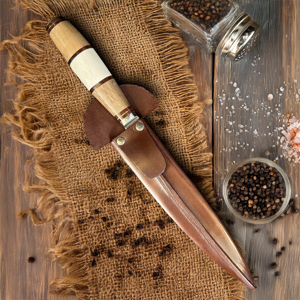 GAUCHO - Cuchillo Verijero Parrillero hoja 20 cm Artesanal Premium EL OMBU