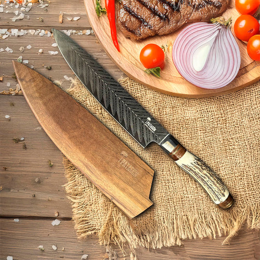 PATAGÓNICO - Cuchillo Asador Acero Alemán Artesanal hoja 20 cm PATAGÓN