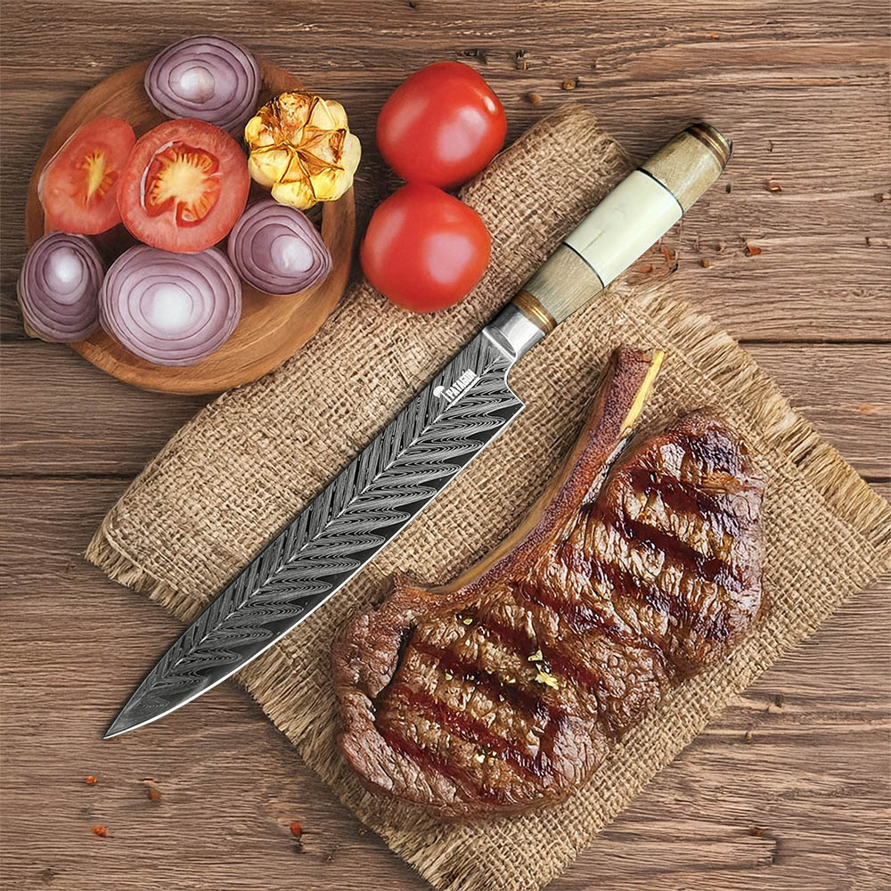 PATAGÓNICO - Cuchillo Asador Acero Alemán Artesanal hoja 24 cm PATAGÓN