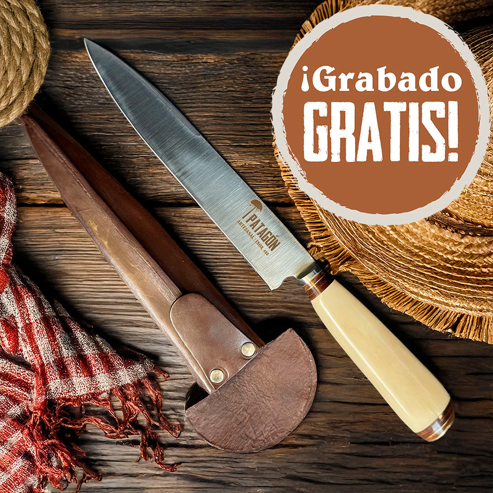 Cuchillo Artesanal Verijero hoja 20 cm PATAGÓN - GAUCHO - Cuchillos Mundo Patagon