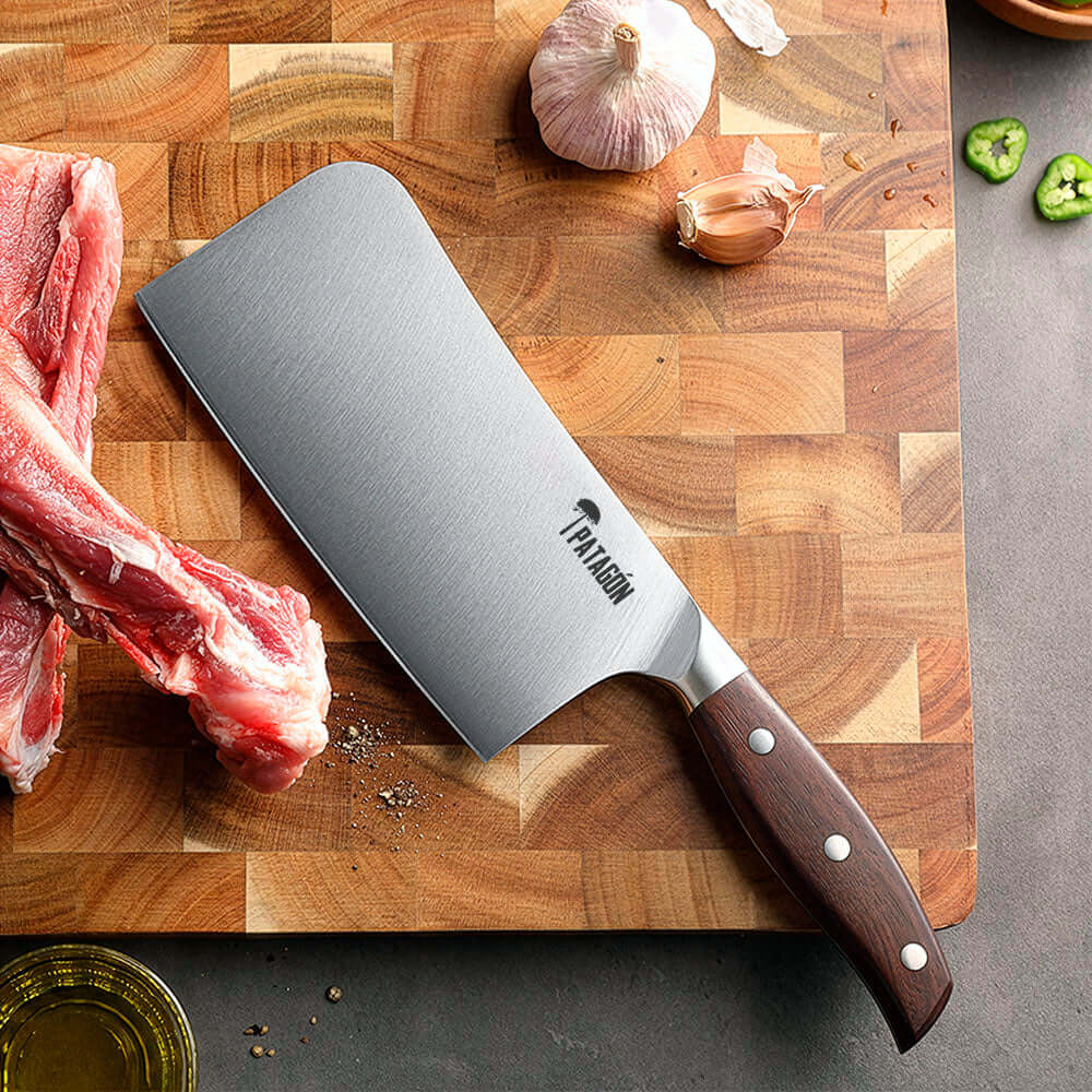 Hacha Patagón Acero Inox. BONE CHOPPER - HUALLE (7841142931558)