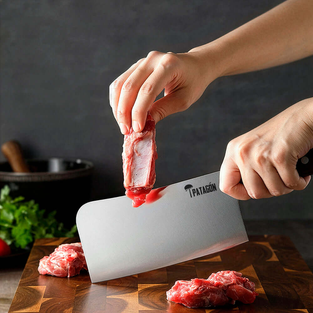 Hacha Patagón Acero Inox. BONE CHOPPER - HUALLE (7841142931558)