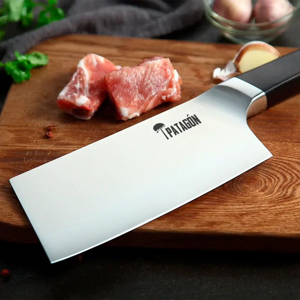 Hacha Patagón Acero Inox. BONE CHOPPER - WENGUE (7013928960102)