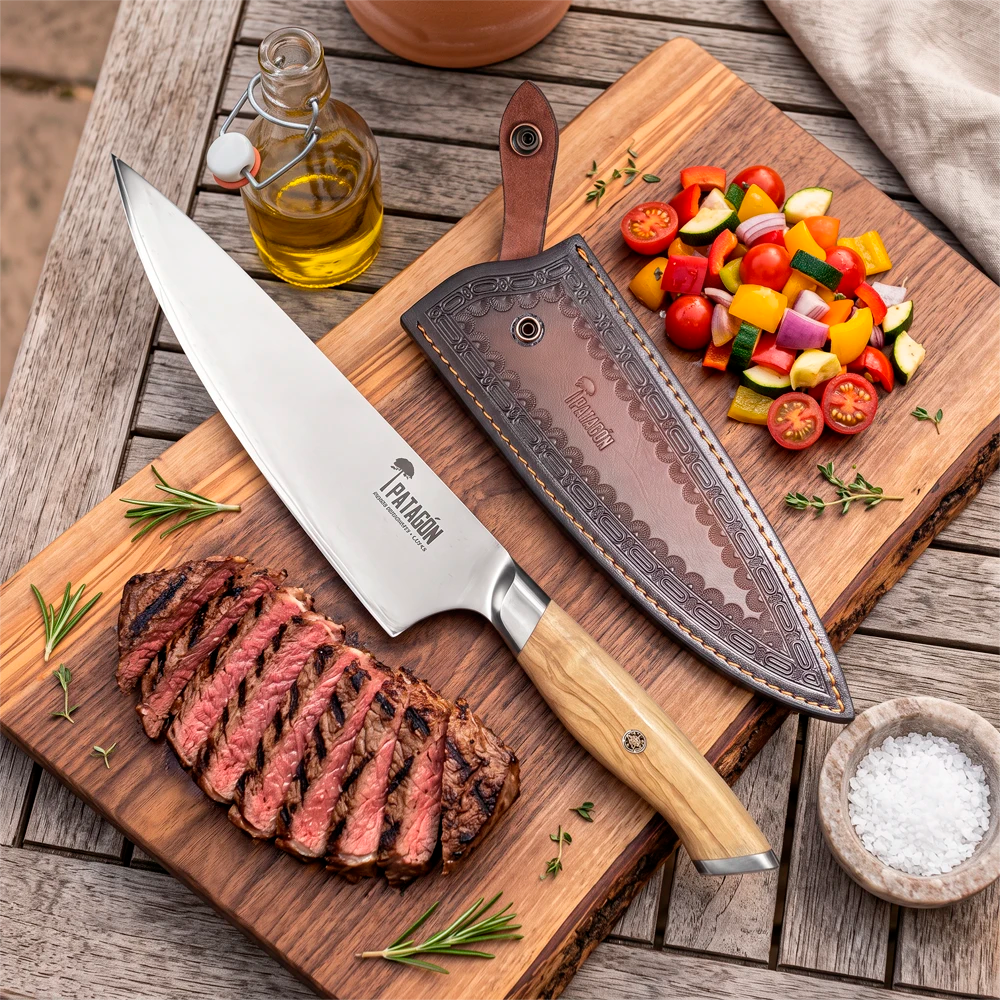 Cuchillo Huemul mas funda Eco-Cuero