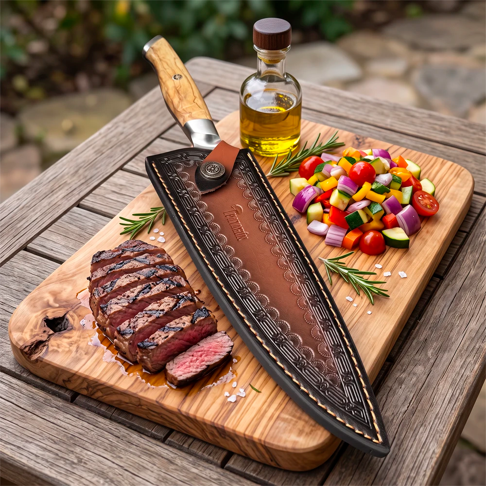 Cuchillo Huemul mas funda Eco-Cuero