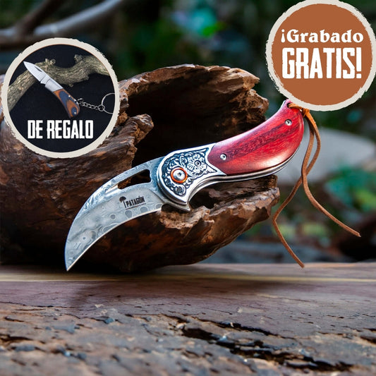 Cortapluma Damasco 89 capas PATAGÓN - KARAMBIT