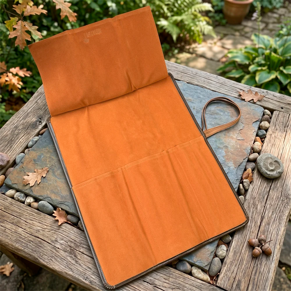 Bolso porta cuchillos de 4 espacios de eco-cuero