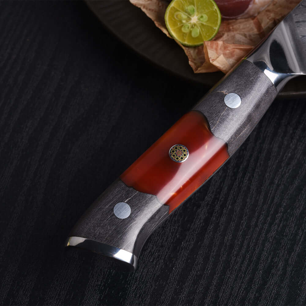LLOICA - Cuchillo Puntilla Damasco 73 capas hoja 13 cm PATAGÓN (7309211861094)