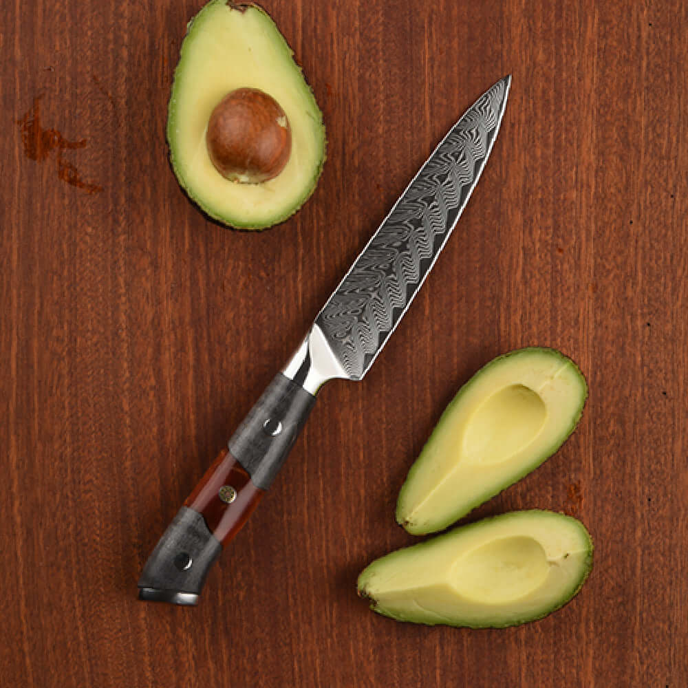 LLOICA - Cuchillo Puntilla Damasco 73 capas hoja 13 cm PATAGÓN (7309211861094)