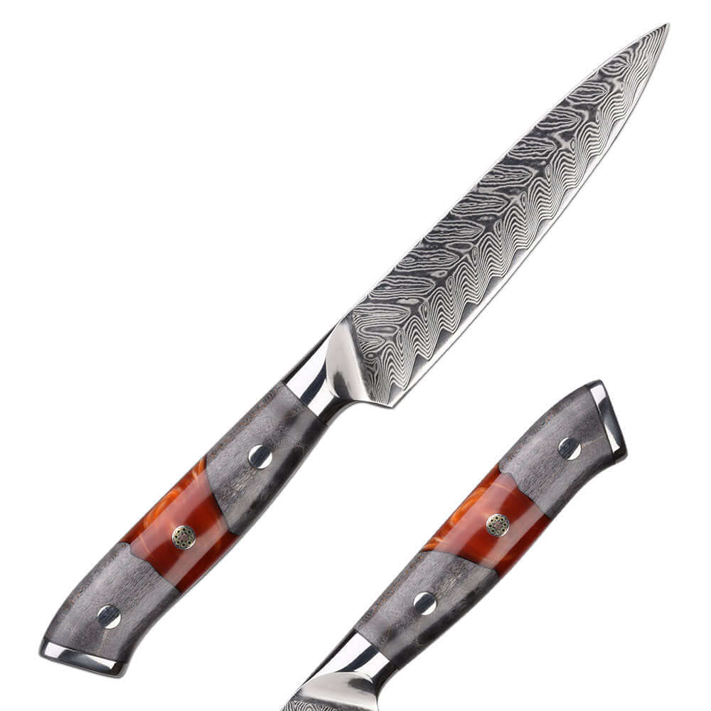 LLOICA - Cuchillo Puntilla Damasco 73 capas hoja 13 cm PATAGÓN (7309211861094)