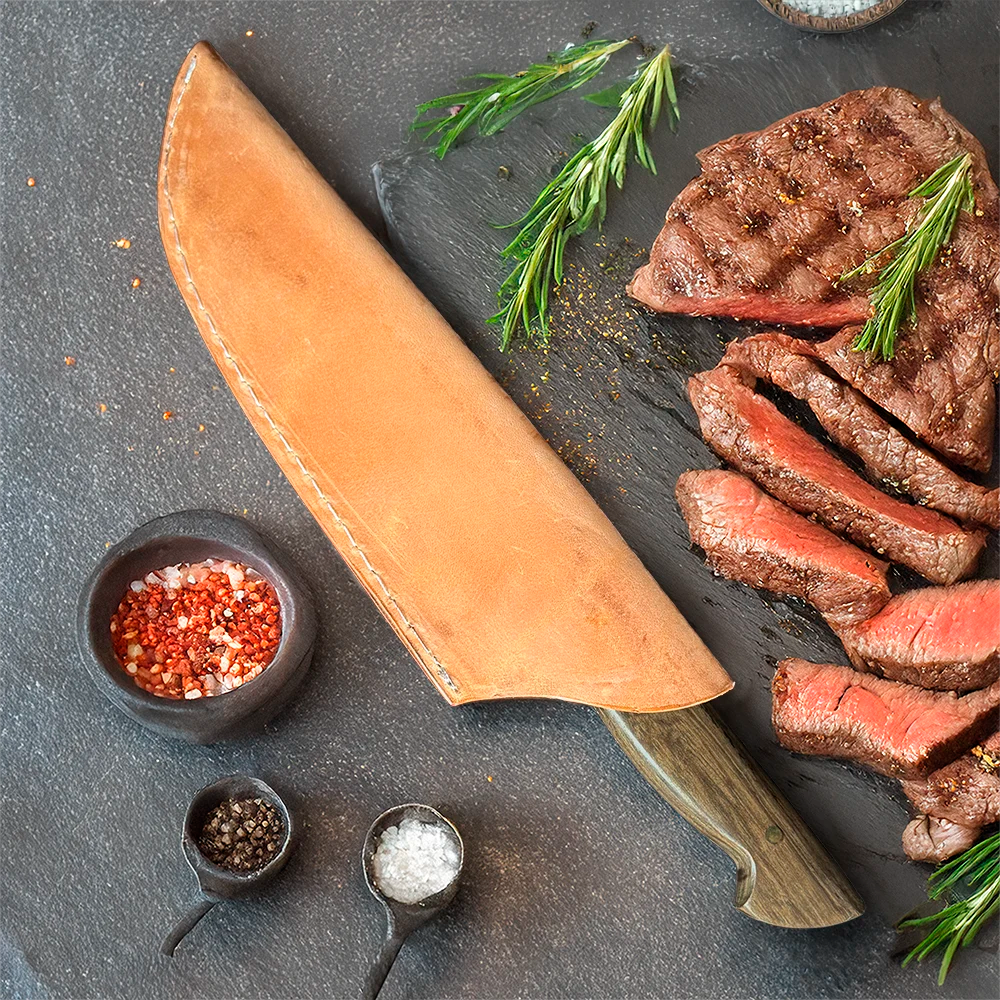 Cuchillo Carnicero Artesanal hoja 18 cm LEGADO - PUMA CONCOLOR - Cuchillos Mundo Patagon