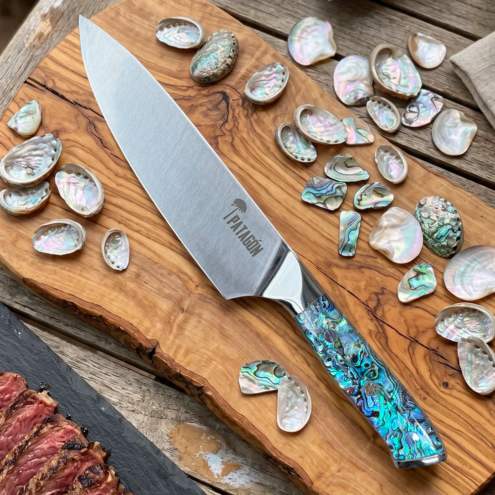 Cuchillo Chef Acero Alemán Inox. hoja 18 cm - NÁCAR