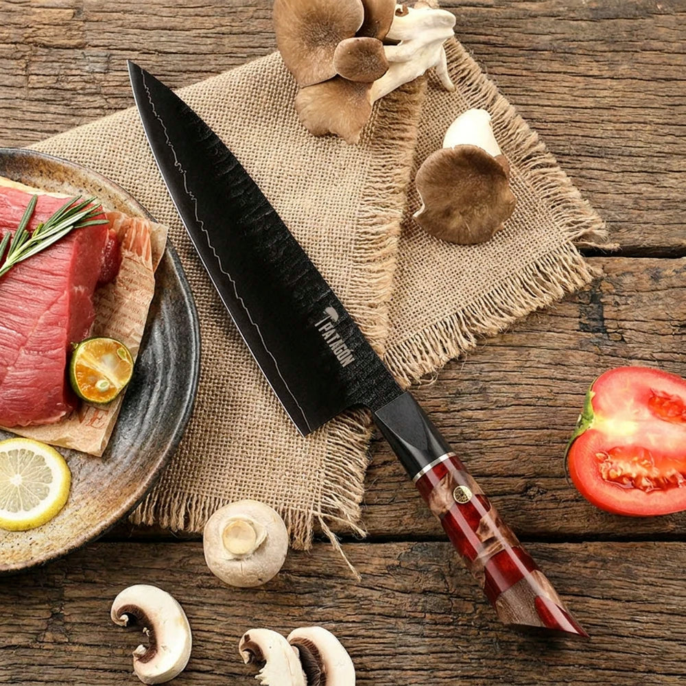 Cuchillo CHEF Acero Revestido fosfatado 3 capas hoja 20 cm - RIO LAVA