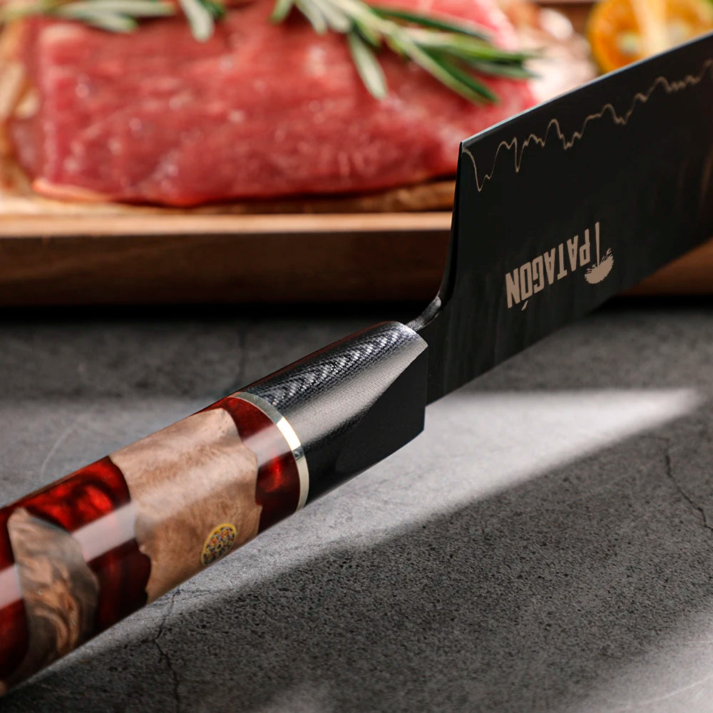 Cuchillo CHEF Acero Revestido fosfatado 3 capas hoja 20 cm - RIO LAVA