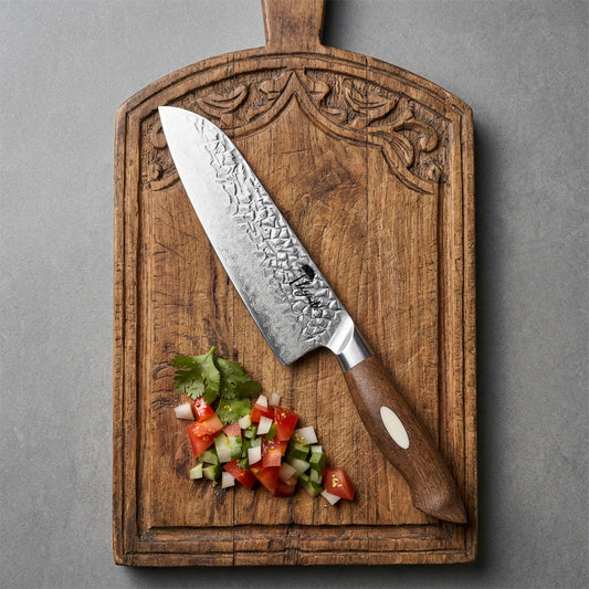 Cuchillo Santoku Artisan Damasco 67 capas Legado