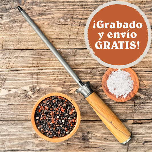 OLIVO - Chaira Astil Diamantada 18 cm PATAGÓN
