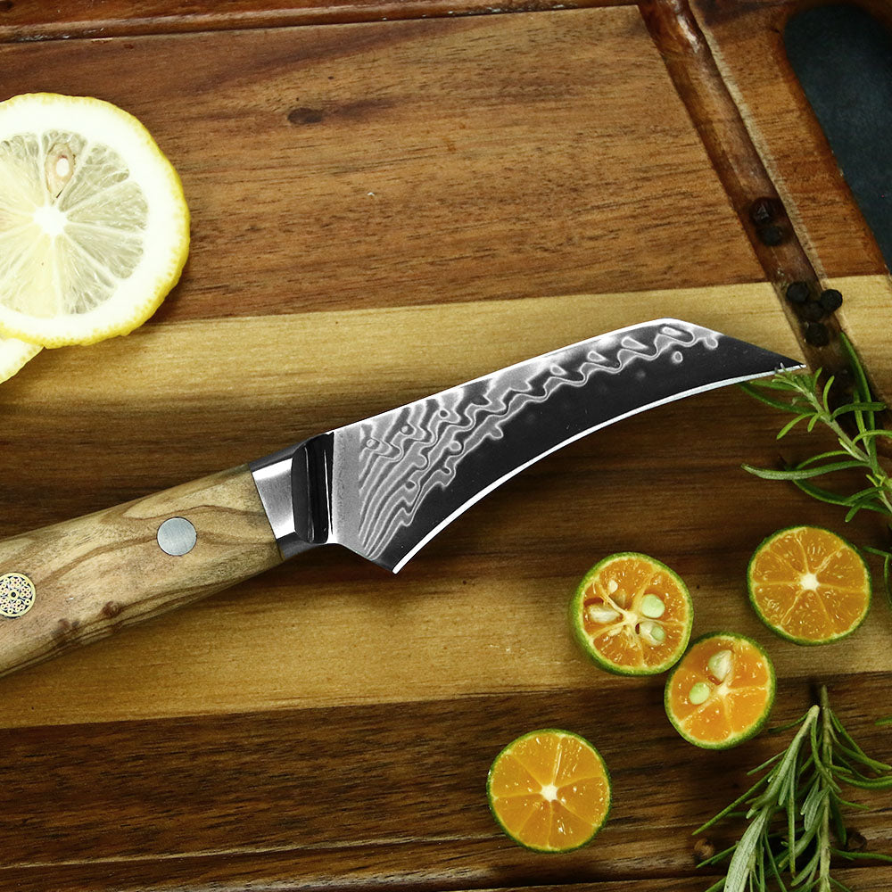 Cuchillo Pelador Patagon Damasco 45 capas 10 cm