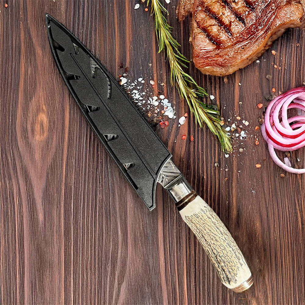 PATAGÓNICO - Cuchillo Asador Acero Alemán Artesanal hoja 16 cm PATAGÓN (7656320106598)