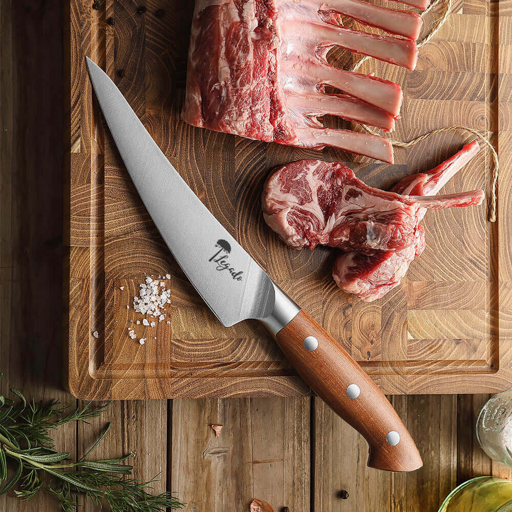PELLÍN - Cuchillo Despostador Acero Alemán Premium Hoja 16 cm PATAGÓN Con caja regalo (7652525703270)