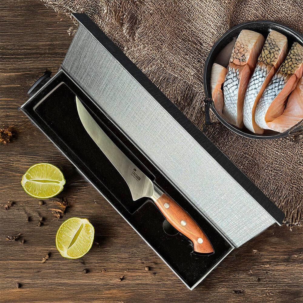 PELLÍN - Cuchillo Fileteador Acero Alemán Premium Hoja 16 cm Con caja regalo (7652523081830)