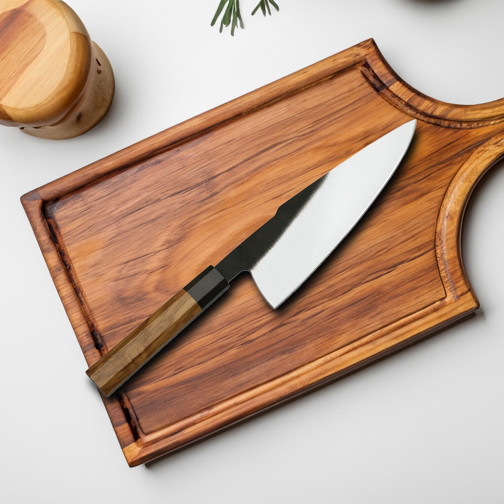 Hibrido Chef Madera Olivo 21 cm Acero Alto Carbono PATAGÓN