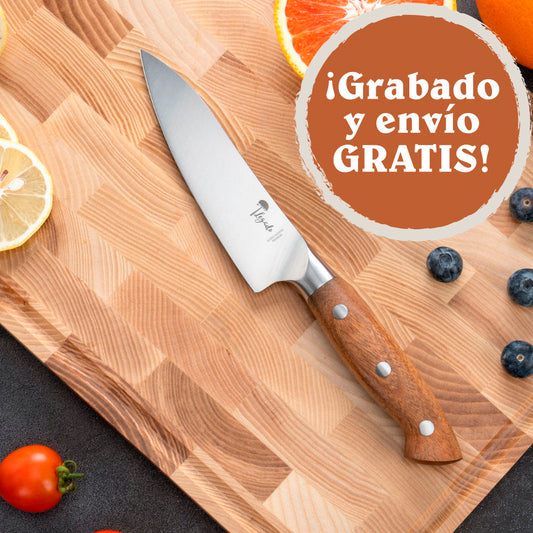 PELLÍN - Cuchillo Utilitario Acero Alemán Premium Hoja 13 cm LEGADO Con caja regalo