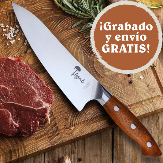 PELLÍN - Cuchillo Chef Acero Alemán Premium Hoja 19 cm LEGADO
