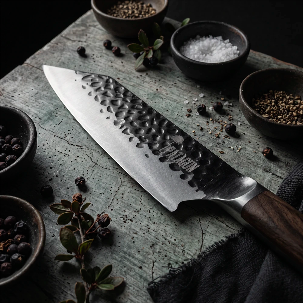 Cuchillo Kiritsuke Martillado hoja 18 cm PATAGÓN - PIÑÓN