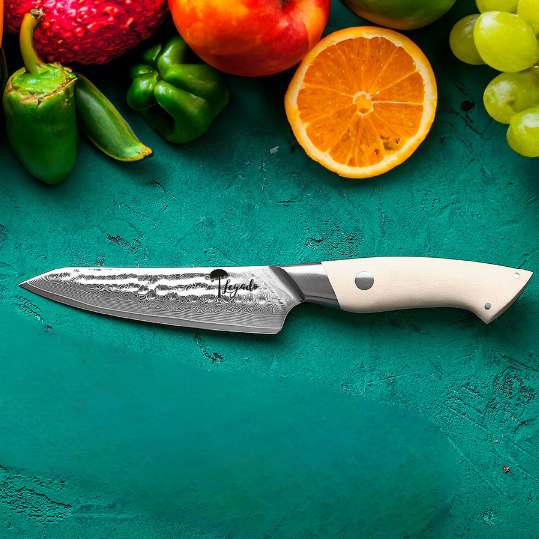 NEVADO Bajo - Cuchillo Petty Damasco 67 capas hoja 13 cm LEGADO