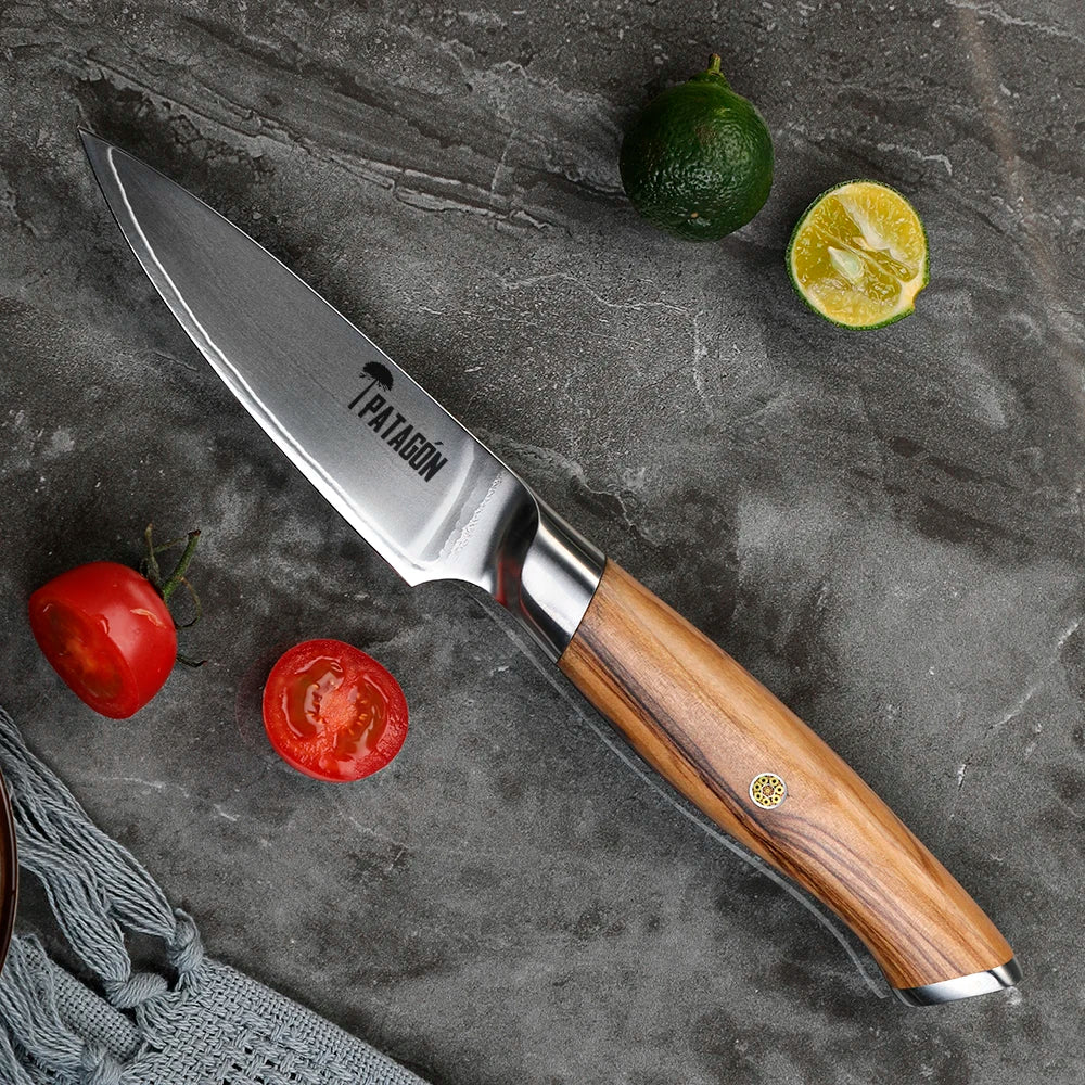 Cuchillo puntilla Acero Revestido 3 capas hoja 10 cm - HUEMUL