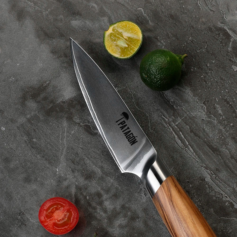 Cuchillo puntilla Acero Revestido 3 capas hoja 10 cm - HUEMUL