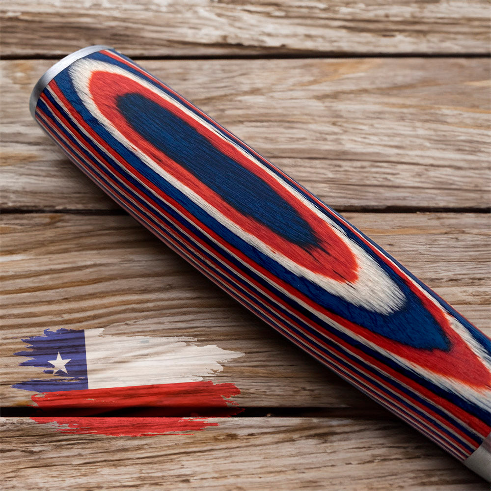 VIVA CHILE! - Cuchillo puntilla Acero Alemán Hoja 10 cm PATAGÓN