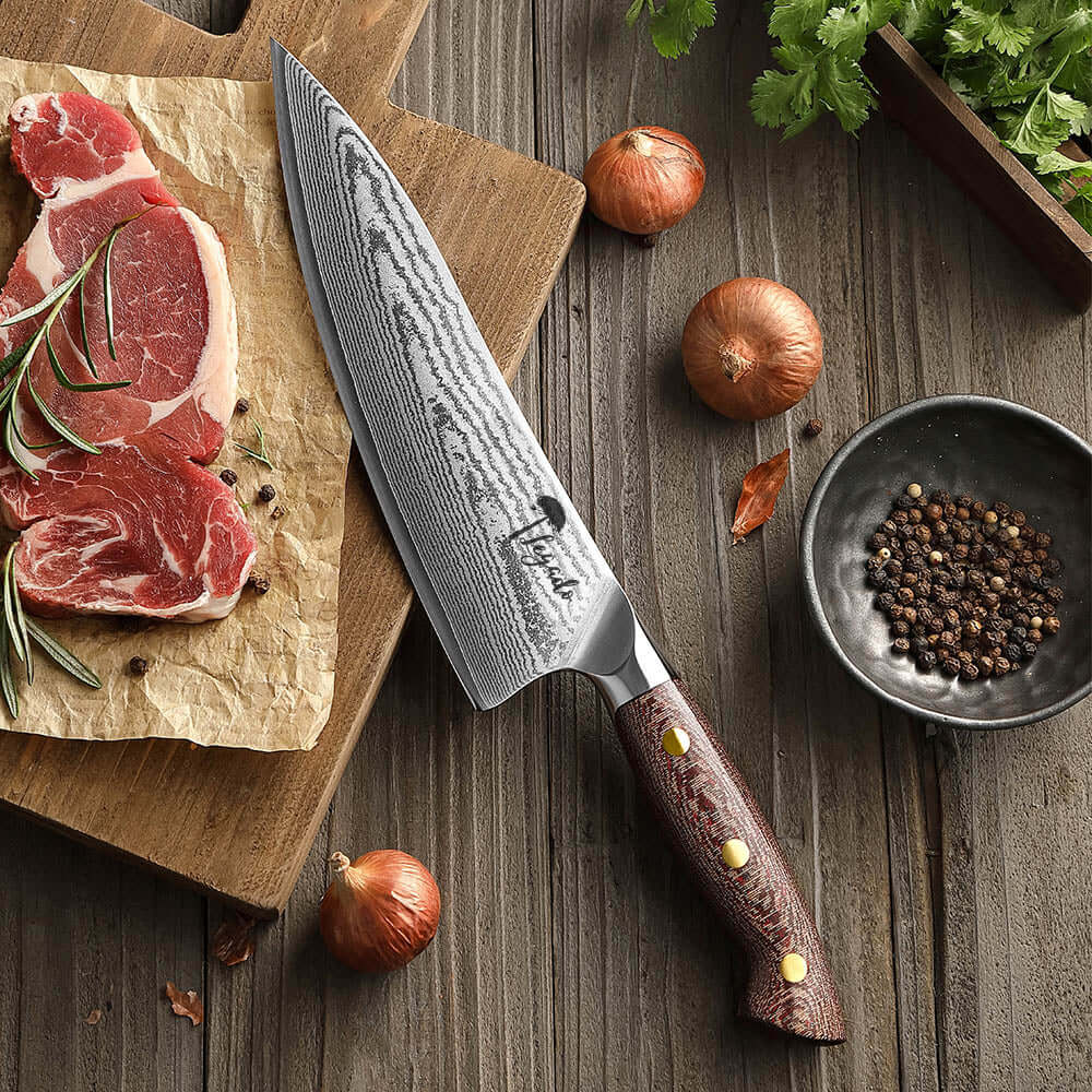 ARCILLA - Cuchillo Chef Damasco 67 capas hoja 20 cm LEGADO (7652521672806)