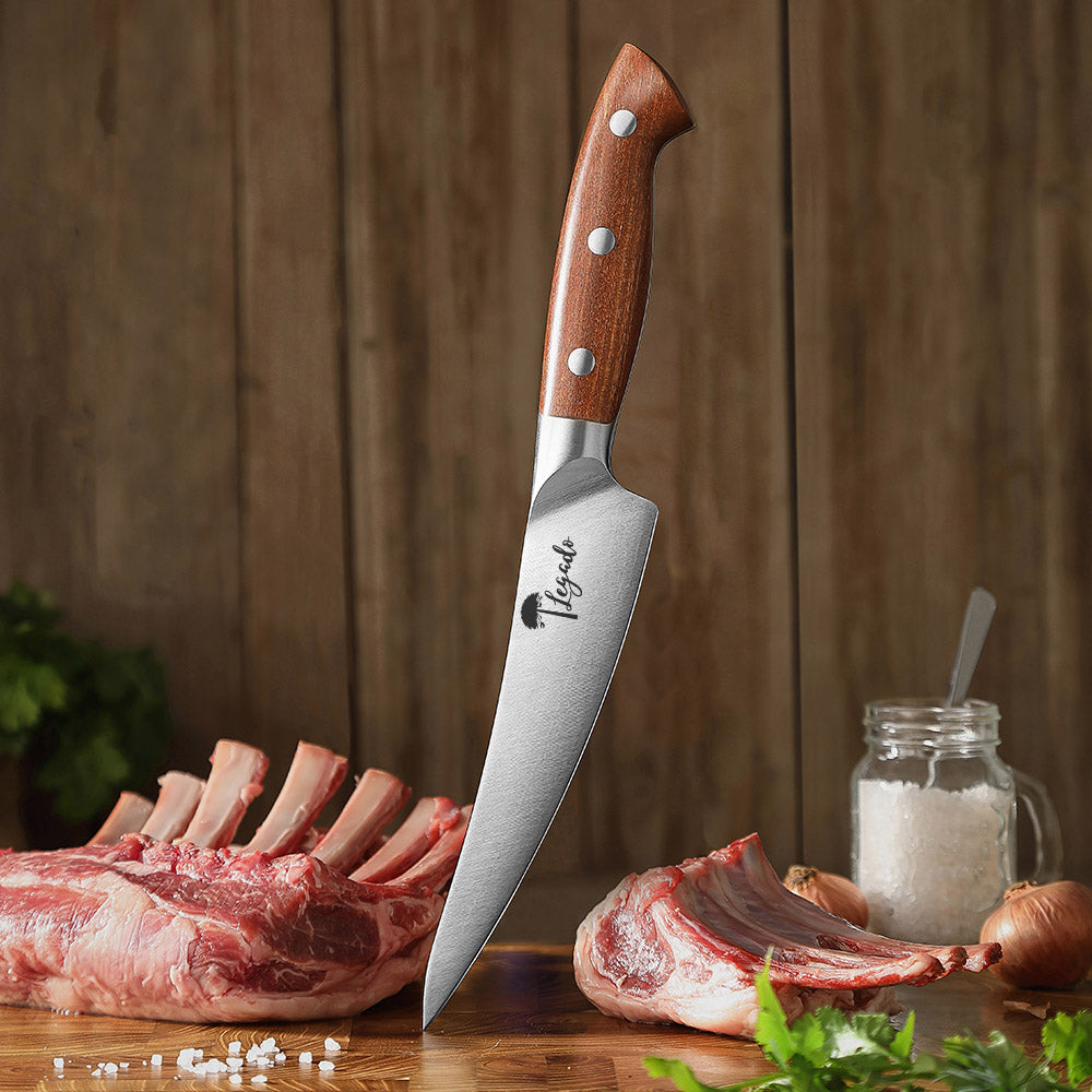 PELLÍN - Cuchillo Despostador Acero Alemán Premium Hoja 16 cm PATAGÓN Con caja regalo