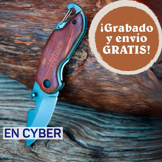 Cortapluma plegable Acero Inox. Revestido 6 cm PATAGÓN - COLORA