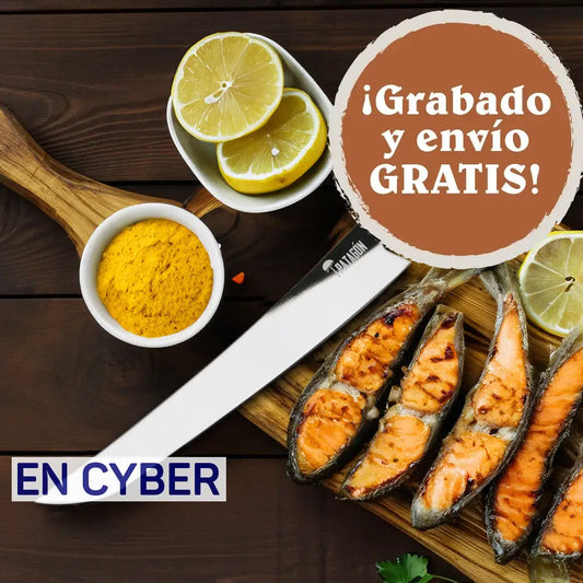 Cuchillo Yabagiba Acero Al Carbono hoja 24 cm PATAGÓN - HIBRIDO