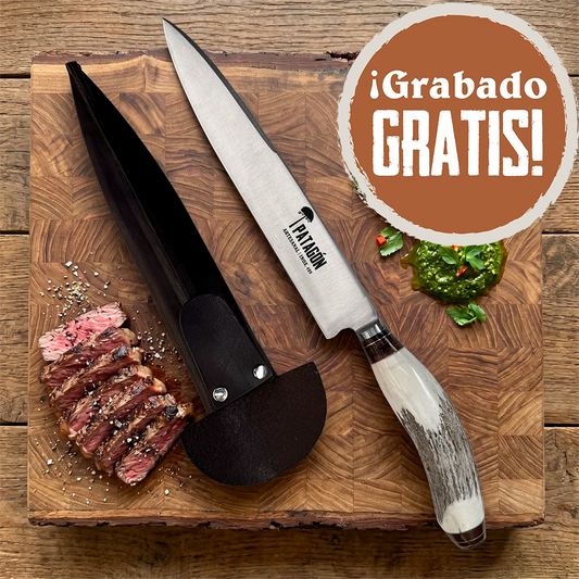 Cuchillo Parrillero Artesanal hoja 20 cm - GAUCHO