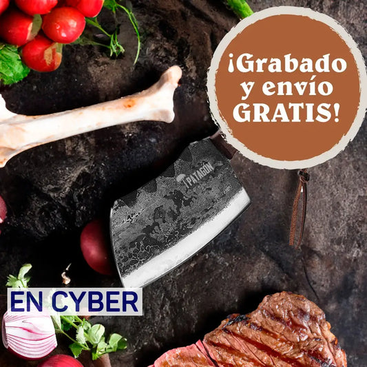 Hacha Cleaver Acero al Carbono PATAGÓN - CARBONO WENGUE